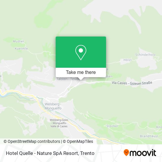 Hotel Quelle - Nature SpA Resort map