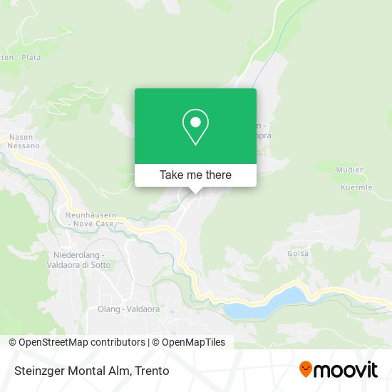 Steinzger Montal Alm map