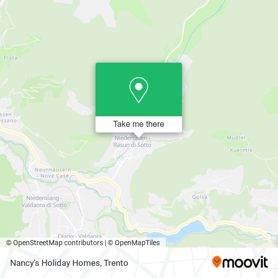 Nancy's Holiday Homes map