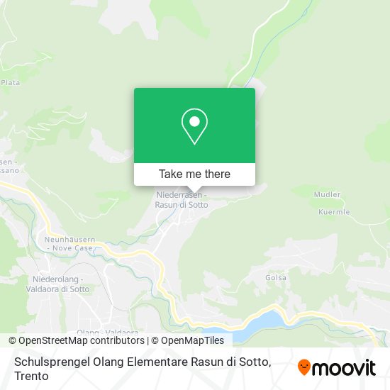 Schulsprengel Olang Elementare Rasun di Sotto map