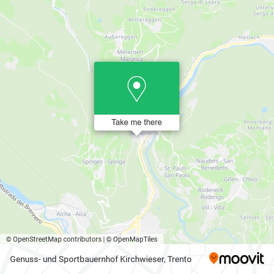 Genuss- und Sportbauernhof Kirchwieser map