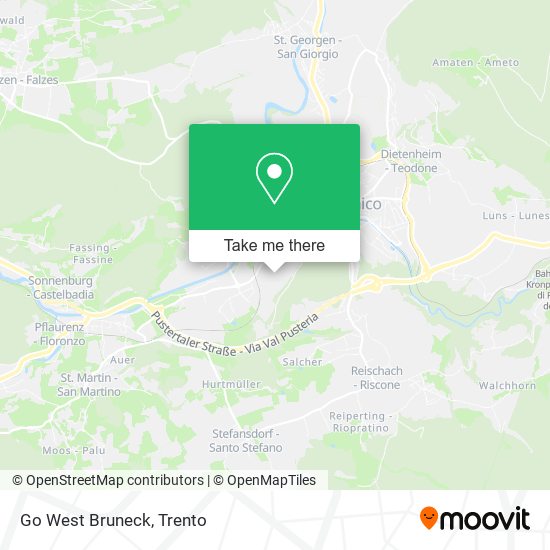 Go West Bruneck map
