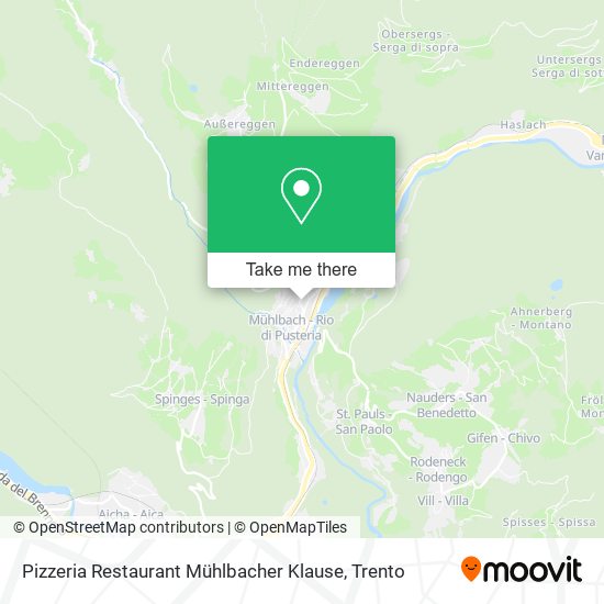 Pizzeria Restaurant Mühlbacher Klause map
