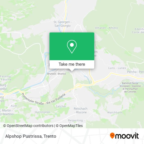 Alpshop Pustrissa map