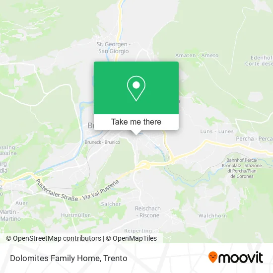 Dolomites Family Home map