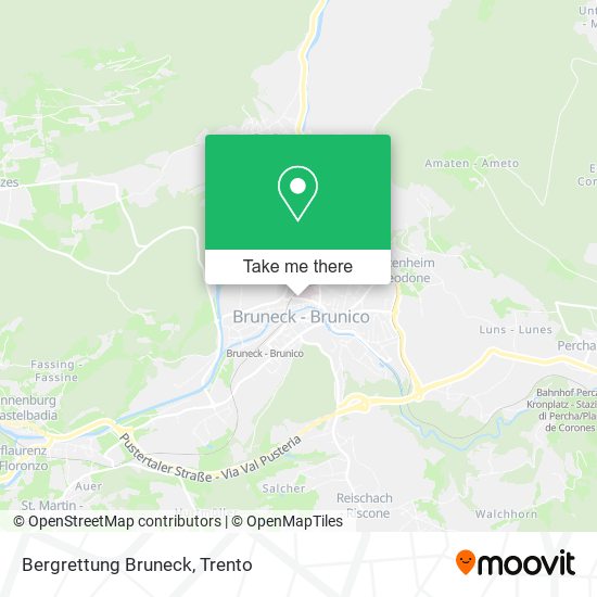 Bergrettung Bruneck map