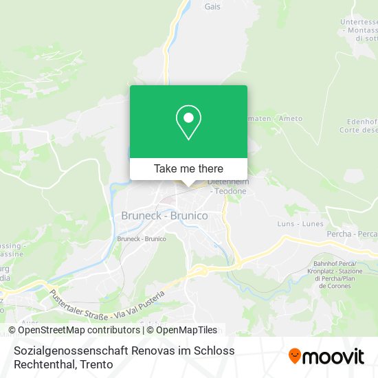 Sozialgenossenschaft Renovas im Schloss Rechtenthal map