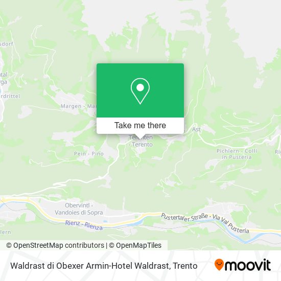 Waldrast di Obexer Armin-Hotel Waldrast map