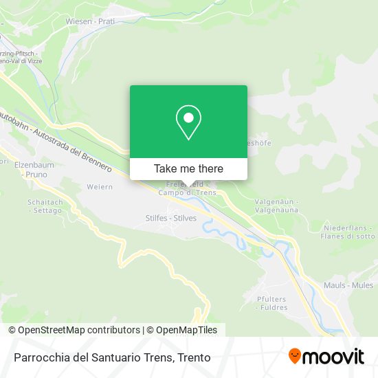 Parrocchia del Santuario Trens map