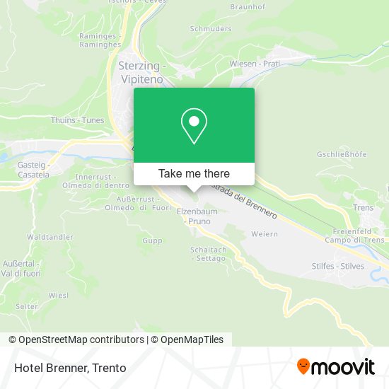 Hotel Brenner map