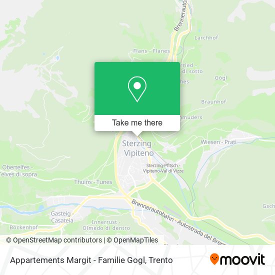 Appartements Margit - Familie Gogl map