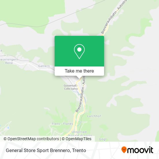 General Store Sport Brennero map