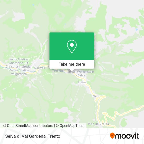 Selva di Val Gardena map