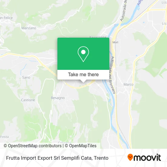 Fruit Import Export Srl Simplified map