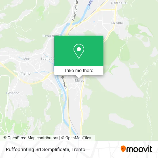 Ruffoprinting Simplified Srl map