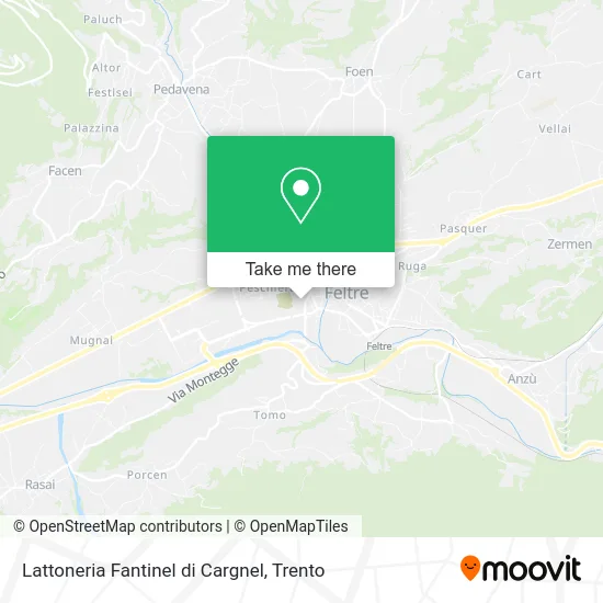 Lattoneria Fantinel di Cargnel map