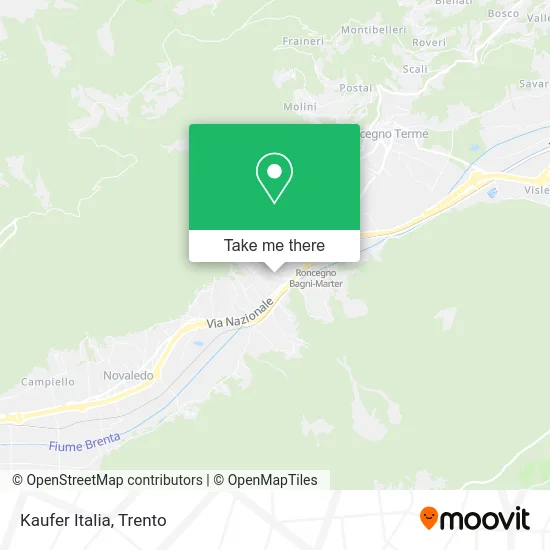 Kaufer Italia map