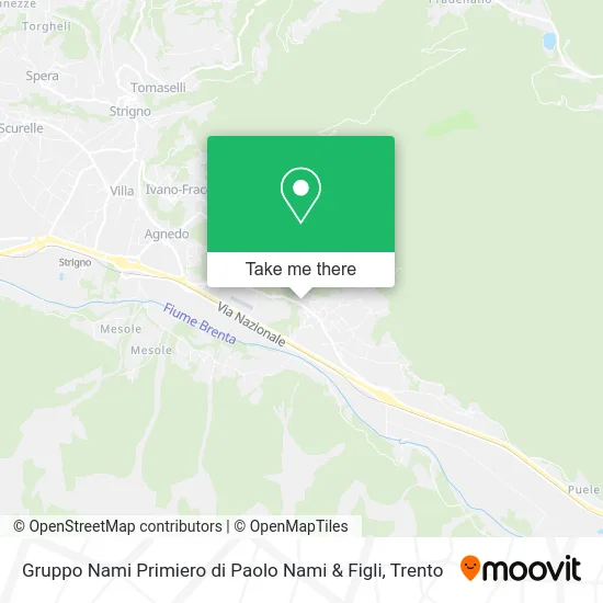 Gruppo Nami Primiero di Paolo Nami & Figli map