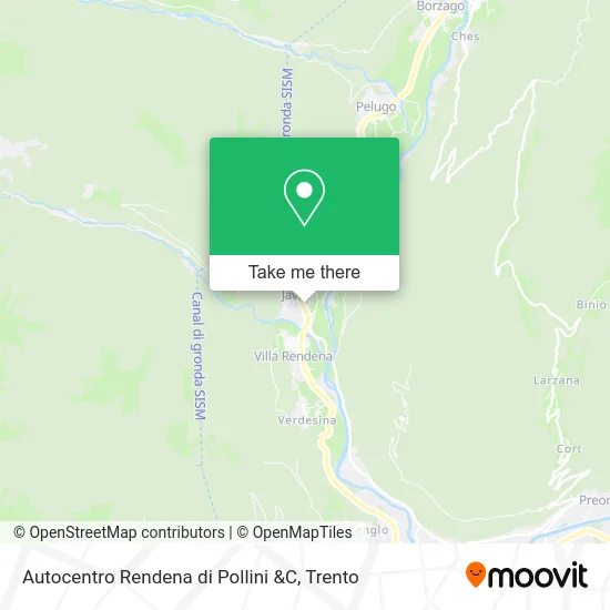 Autocentro Rendena di Pollini &C map
