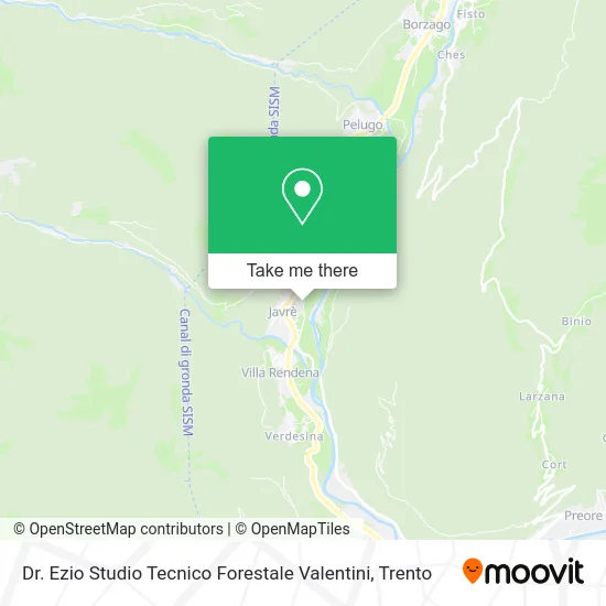 Dr. Ezio Studio Tecnico Forestale Valentini map