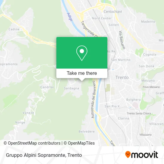 Gruppo Alpini Sopramonte map