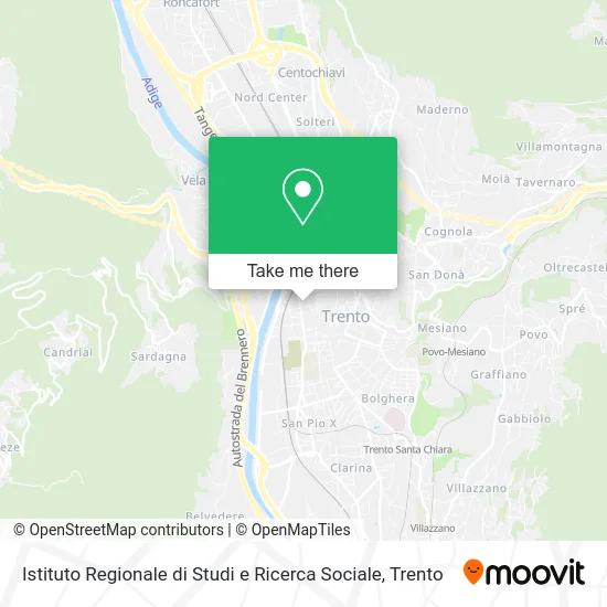 Istituto Regionale di Studi e Ricerca Sociale map