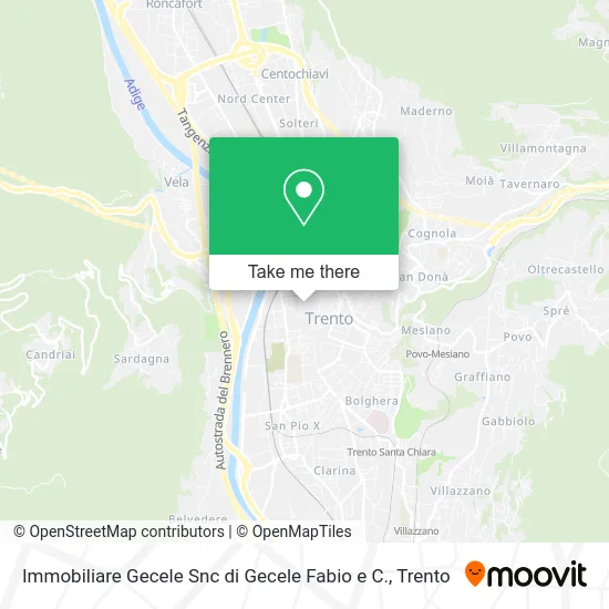 Immobiliare Gecele Snc di Gecele Fabio e C. map