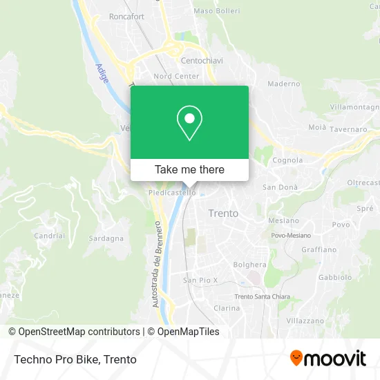 Techno Pro Bike map