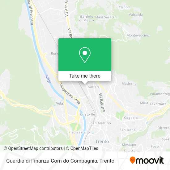 Guardia di Finanza Com do Compagnia map