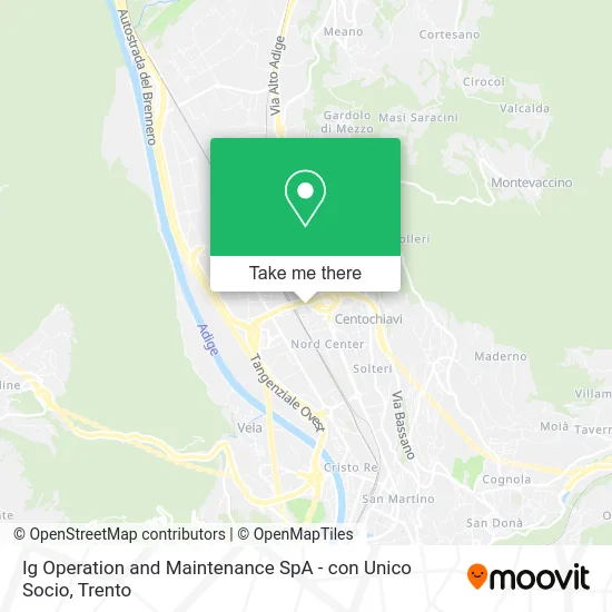 Ig Operation and Maintenance SpA - con Unico Socio map