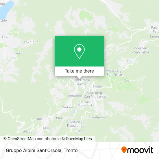 Gruppo Alpini Sant'Orsola map