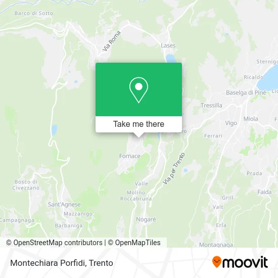 Montechiara Porfidi map