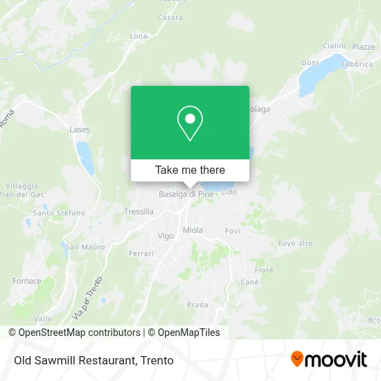 Old Sawmill Restaurant map