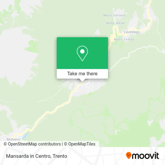 Mansarda in Centro map