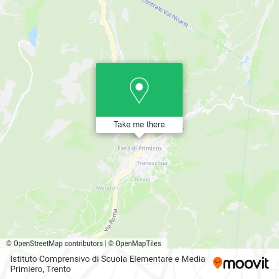 Istituto Comprensivo di Scuola Elementare e Media Primiero map