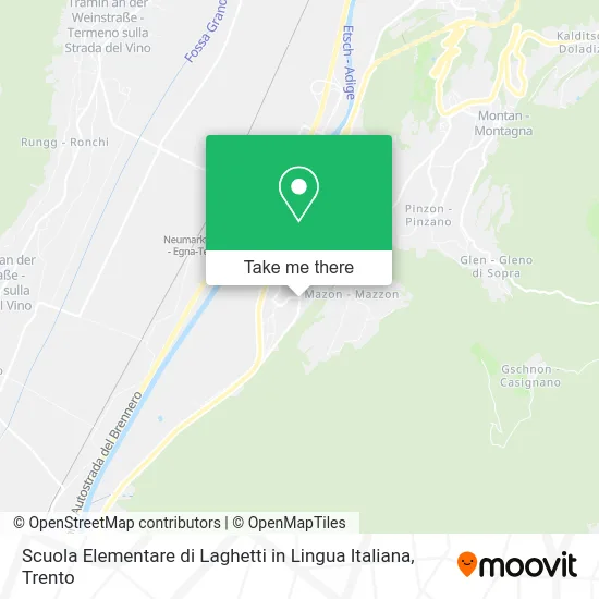 Scuola Elementare di Laghetti in Lingua Italiana map