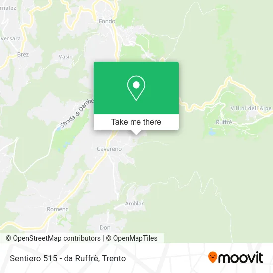 Sentiero 515 - da Ruffrè map