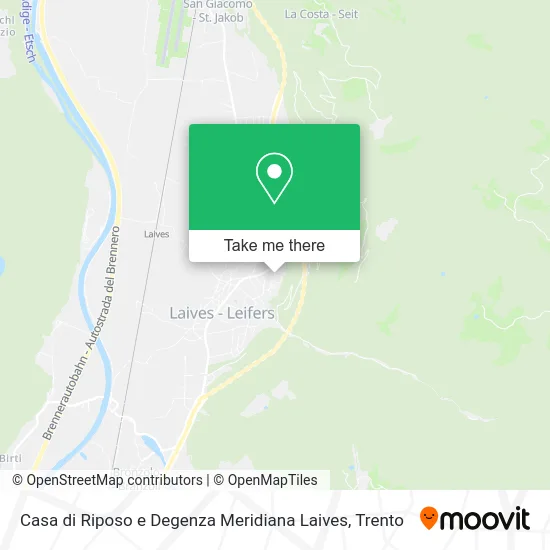 Casa di Riposo e Degenza Meridiana Laives map