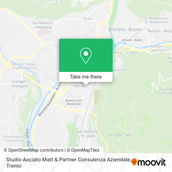 Studio Aociato Matt & Partner Consulenza Aziendale map