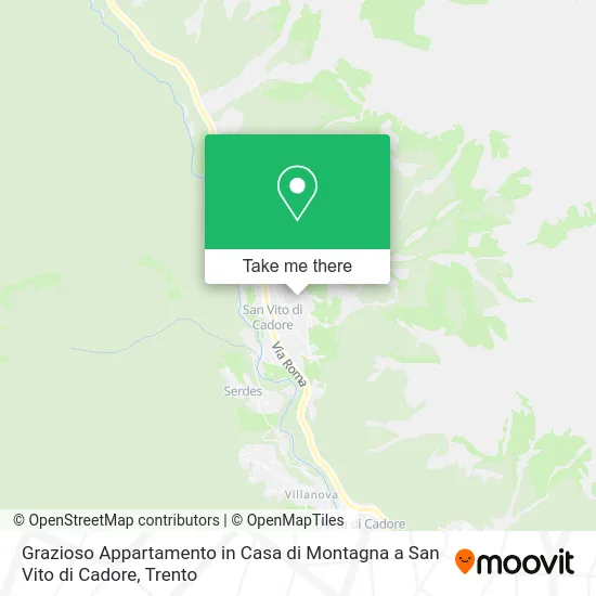 Grazioso Appartamento in Casa di Montagna a San Vito di Cadore map