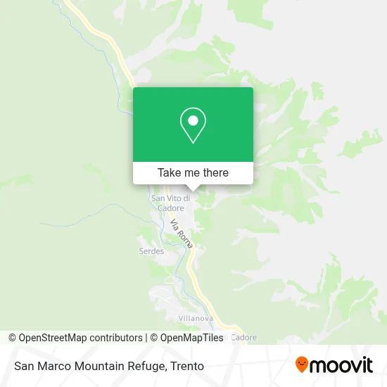 San Marco Mountain Refuge map