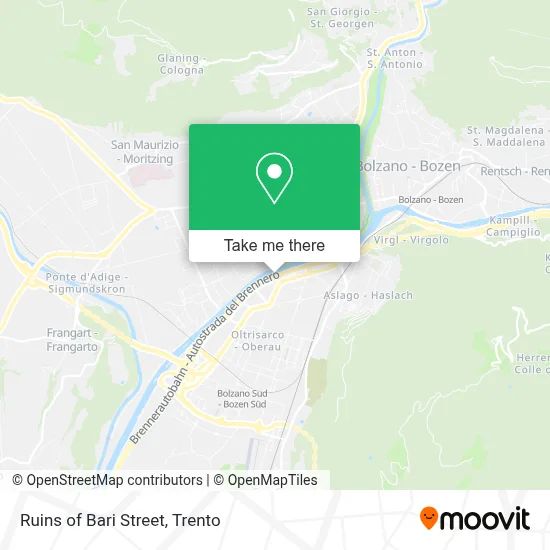 Ruins of Bari Street map