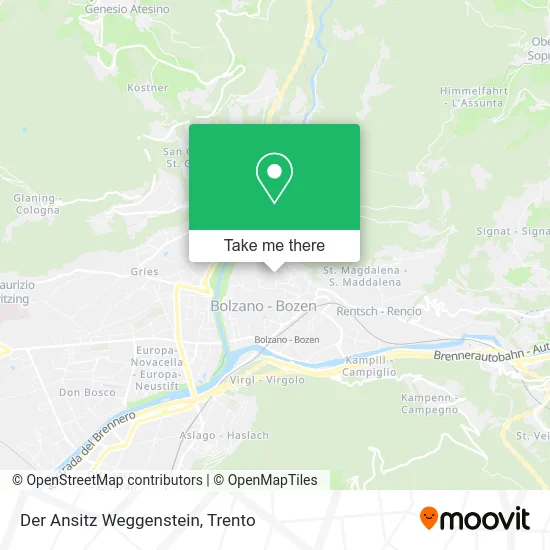 Der Ansitz Weggenstein map