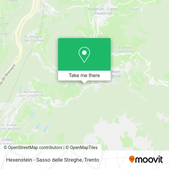 Hexenstein - Sasso delle Streghe map