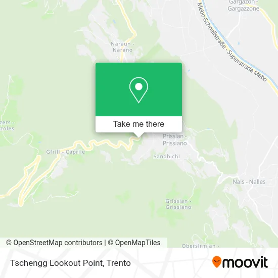 Tschengg Lookout Point map