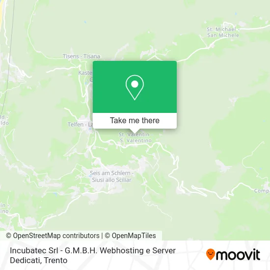 Incubatec Srl - G.M.B.H. Webhosting e Server Dedicati map