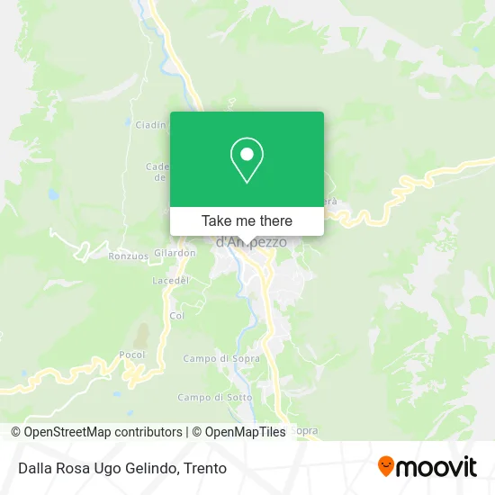 Dalla Rosa Ugo Gelindo map