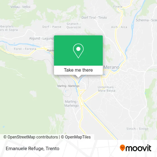 Emanuele Refuge map