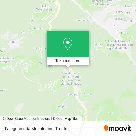 Falegnameria Muehlmann map