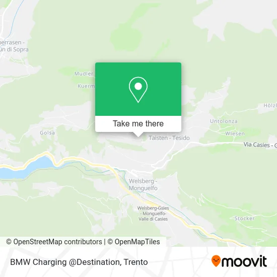 BMW Charging @Destination map